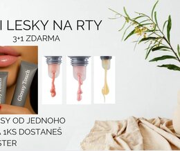 Lesky na rty 3 + 1 ZDARMA Lesky na rty 3 + 1 ZDARMA